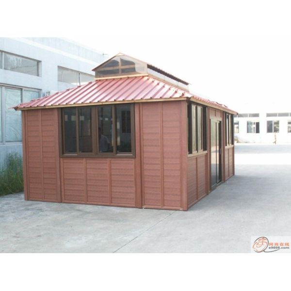 Wood Plastic Composite Panel House Security Restroom and WPC Construction