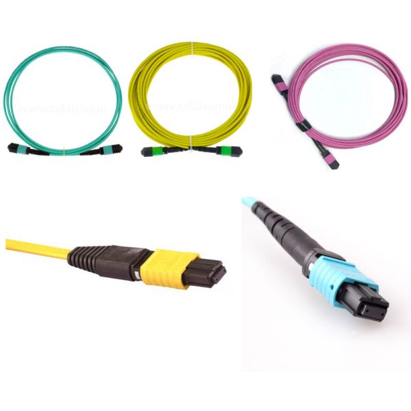 Кабель волокна центра данных MPO гибкого провода оптического волокна CPR 24C