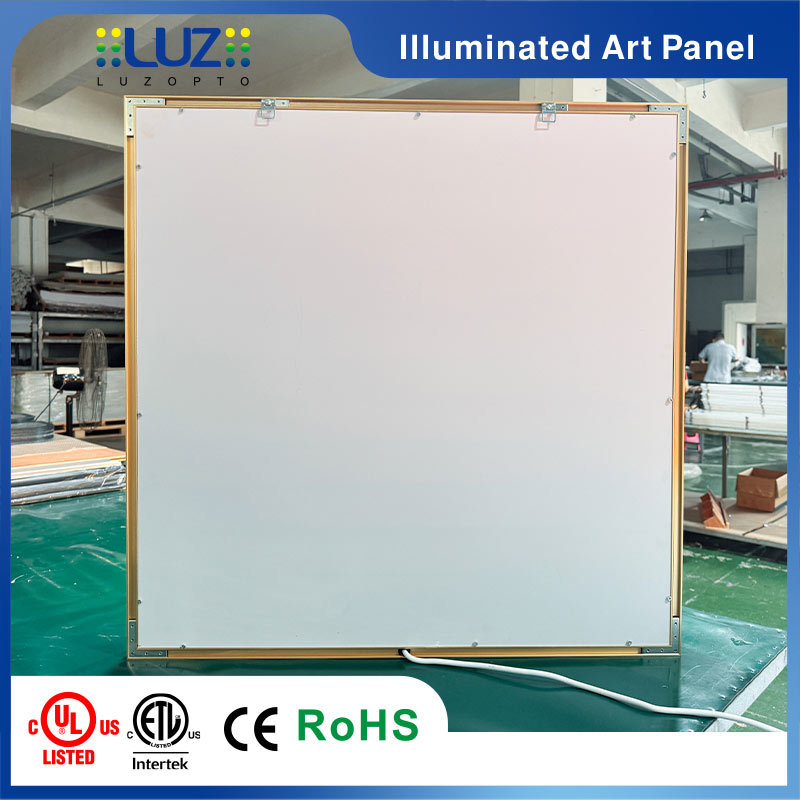 Amber Eclipse Backlit Acrylic Wall Lamp – Dimmable Smart Mood Lighting