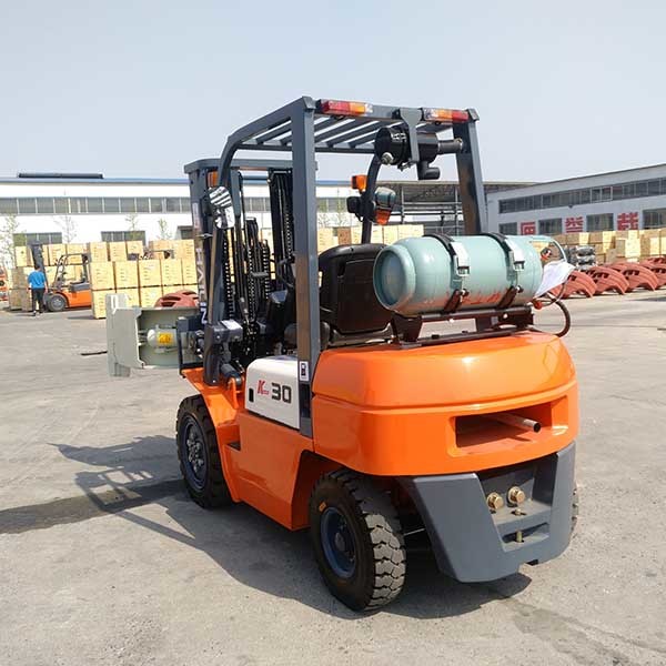 3 Stage 4.5m Mast Dual Fuel Forklift 3500kg LPG Powered Forklift Orange