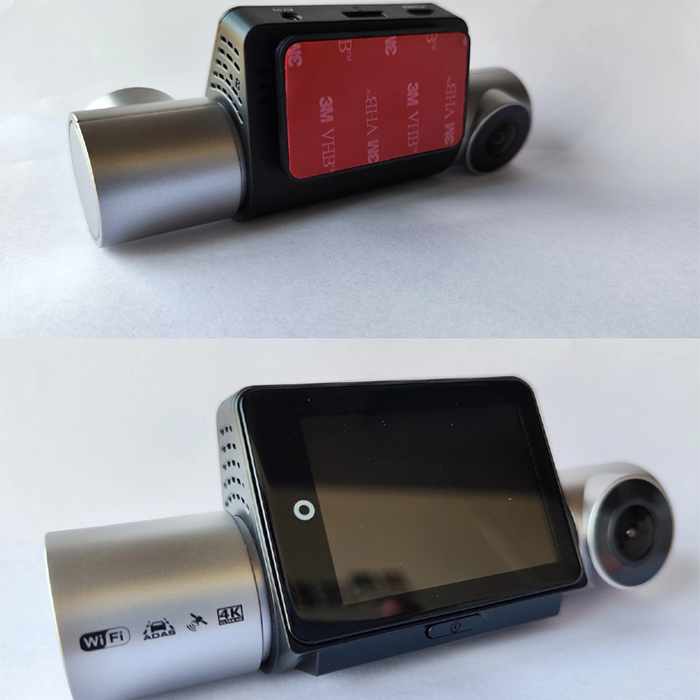 3 Lens Vehicle Dash Cam with 2K Front Camera / 1080P Cabin Rear Car Recorder