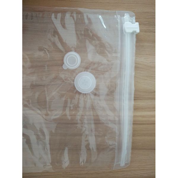 Food Grade NY PE Clear Vacuum Seal Food Packaging Bag With Air Pump