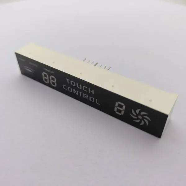 Custom Blue 7 Segment LED Display Touch Button for Temperature Control