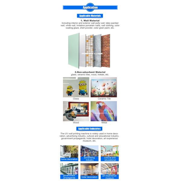 Dual Core CPU Automatic Color Matching Direct To Wall Printer Applied To Wood Metal Tiles