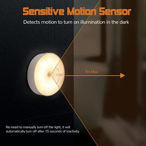 22cm Rechargeable Human Body Induction Night Light With Magnet