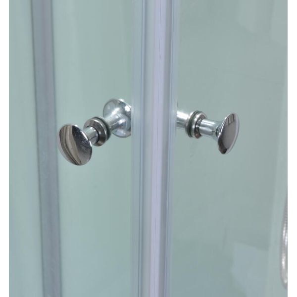 Залы пригодности стеклянная кабина ливня 800 x 800 с серебряной алюминиевой рамкой