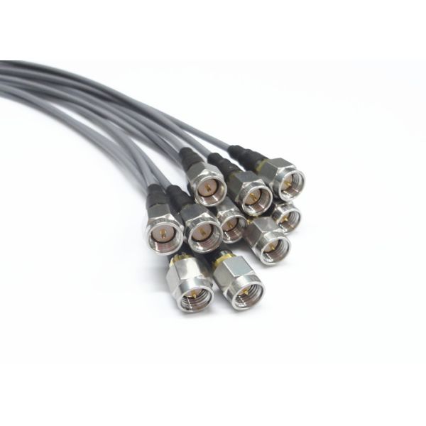 SMA Male RF Integrated Connector RF Coaxial Cable Assemblies RG506