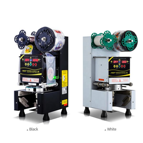 High Speed PET Automatic Bubble Tea Cup Sealing Machine 110V 50Hz 200kg