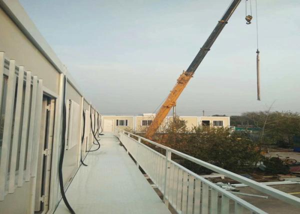 Official Area Flat Pack Office Buildings Two Stories With Galvanized Steel Frame Structure