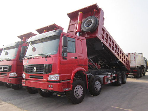 HOWO Heavy Duty Dump Truck 12 Tyres 371 Hp 12 Wheel 8x4 Tipper Truck