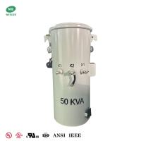 Transformateur sur poteau de 50 kVA pour distribution aérienne, double enroulement, transformateur 4160Y à 120 V, certifié UL
