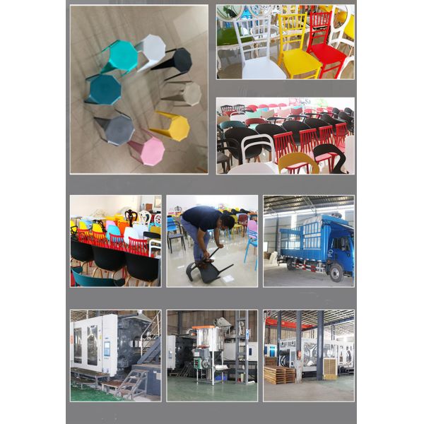 Sillas de cena al aire libre UK-GD022 del jardín del ocio blanco simple plástico de los muebles