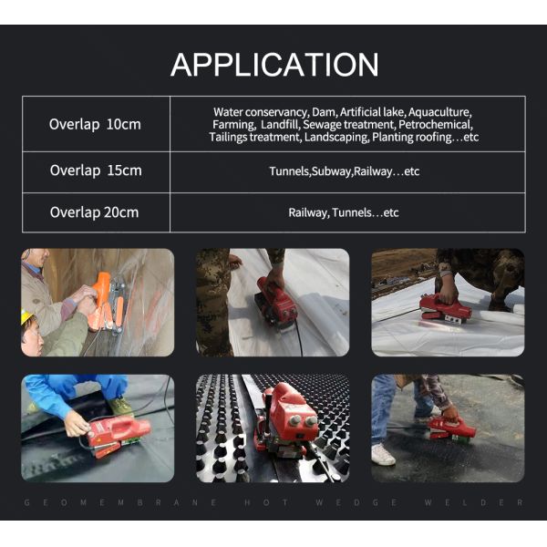 CE Geomembrane Welding Machine High Density , 230V Polyethylene Welding Machine