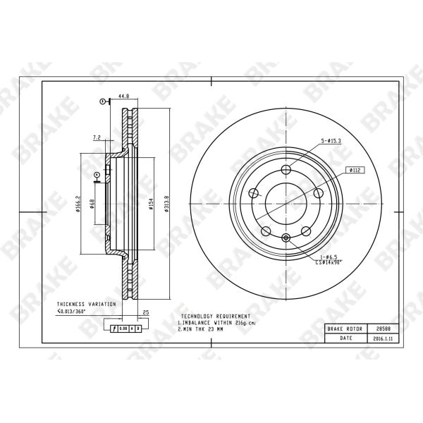 Front Audi Big Brake Kit For A4 B9 18 Inch 6 Piston Caliper Brake Kit With 355*32 Mm Rotor
