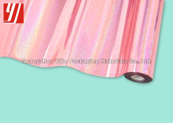 Dot Holographic Hot Stamping Foil cor-de-rosa para caixas de publicação do vinho dos cuidados pessoais