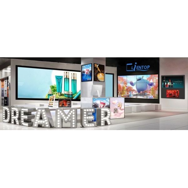 49 Inch HD Touch Ultra Thin T-shaped Desktop Bar-type OLED Transparent Advertising Display