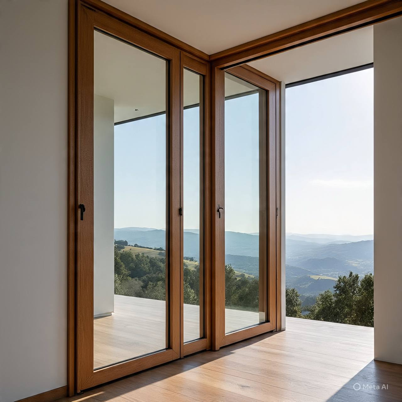 Aluminum Alloy PT Door 2.1m Double Glazing Black Aluminum Patio Doors