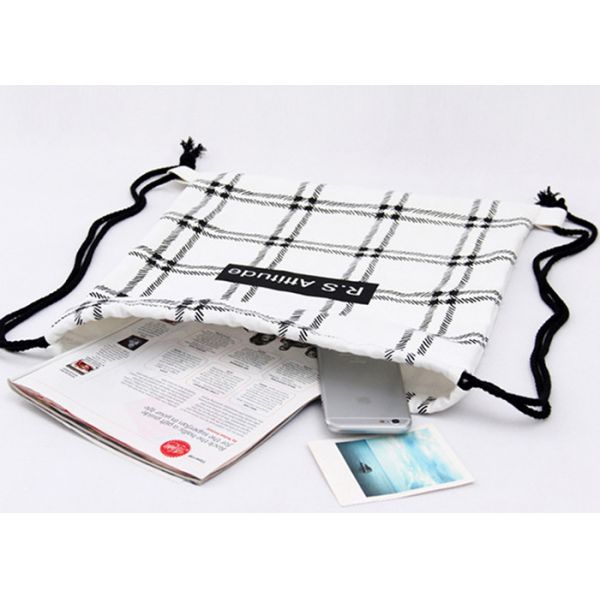 Dual-use travel backpack bag drawstring student creative printing cloth bag