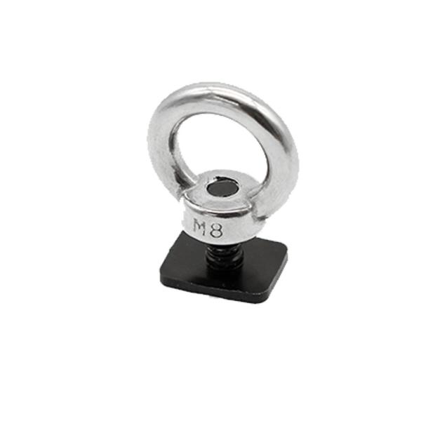 Universal Black Stainless Steel Eye Bolt Eye Nut For 4x4 Luggage Roof Rack