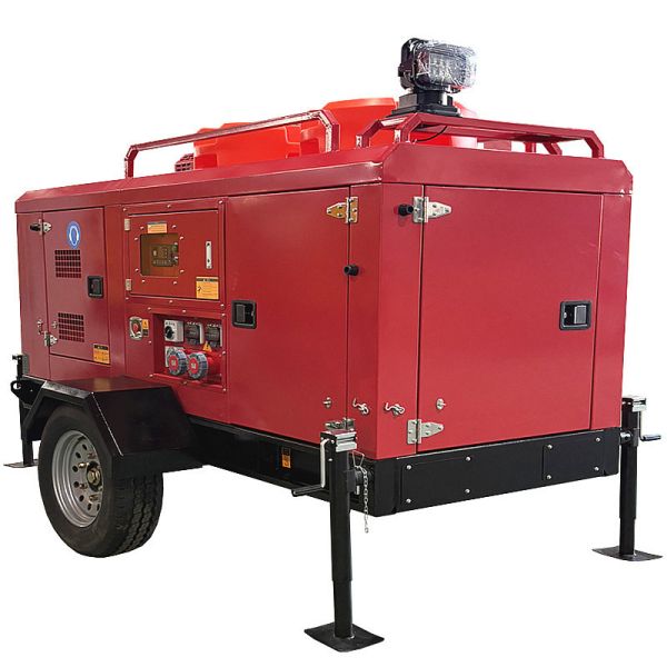 Diesel Water Pump Trailer Self Priming Pump 500m³/H Submersible Pump Flow  Water Pressure Pump