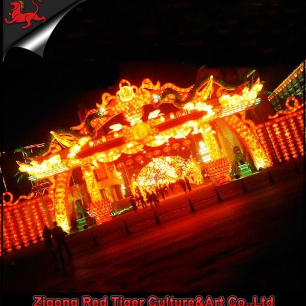 Theme Park Chinese Festival Lantern Sunproof Zigong Lantern