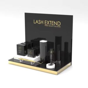 Custom Mirror / Graphics Acrylic Cosmetic Display  Acrylic Counter-top Makeup Display for Branding and Marketing