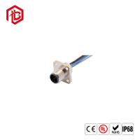 Mâle électrique imperméable industriel du connecteur IP67 M12 circulaire au câble de moulage femelle 3 4 5 8 12 bornes