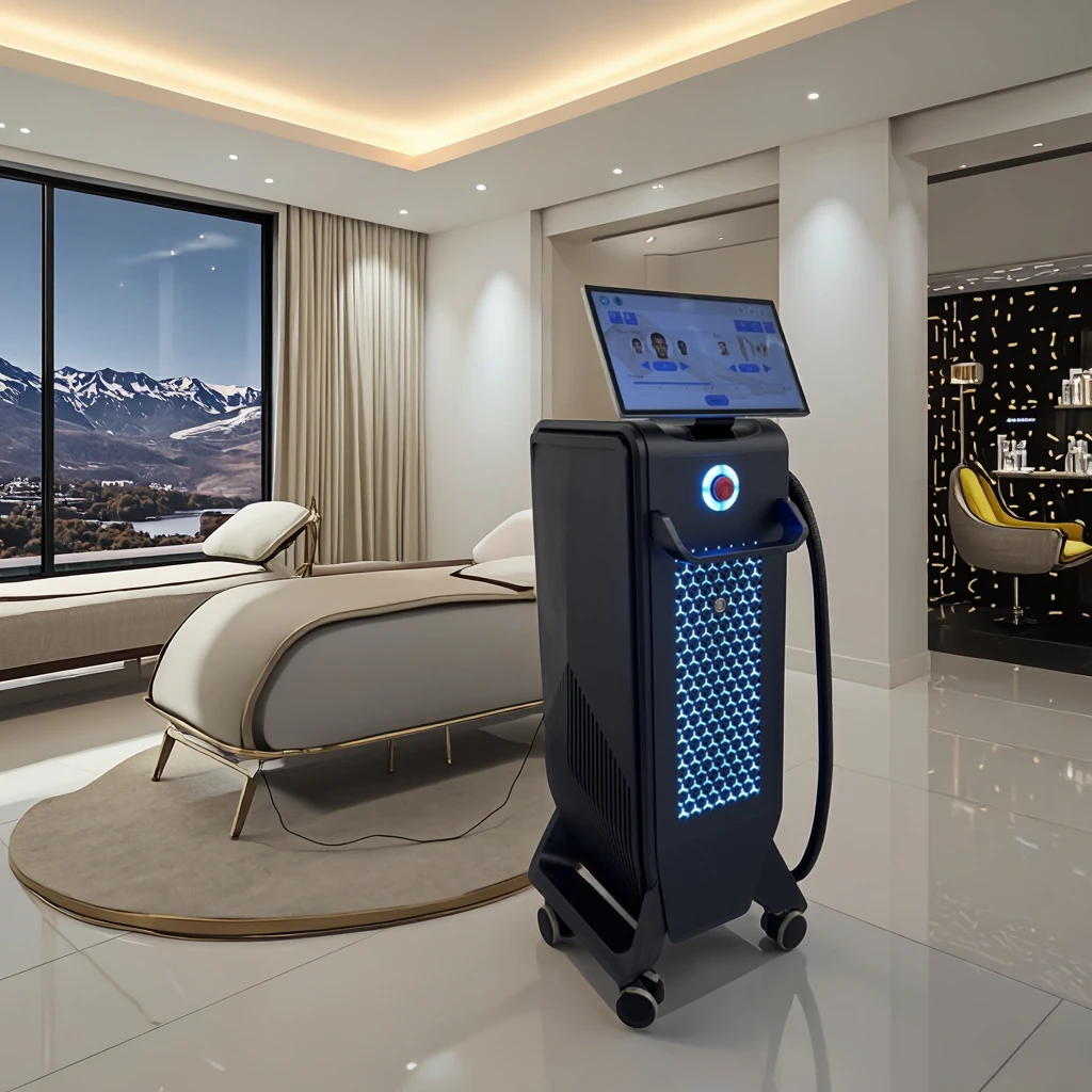 Dépilateur à laser permanent dépilateur de glace Laser à diode d'Alexandrite de platine 755 808 1064