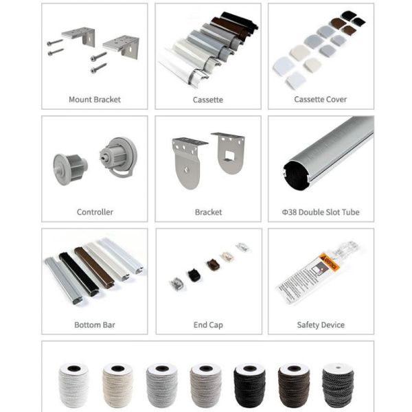 Шторки ролика бесшнурового предохранения от рулонных штор светомаскировки УЛЬТРАФИОЛЕТОВОГО умные