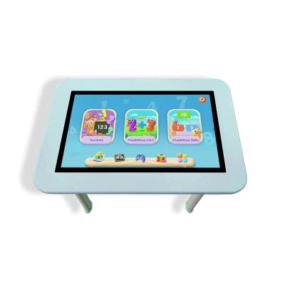 Table de jeu Android 10 points tactile intelligent 32 pouces avec bureau en bois Polikids