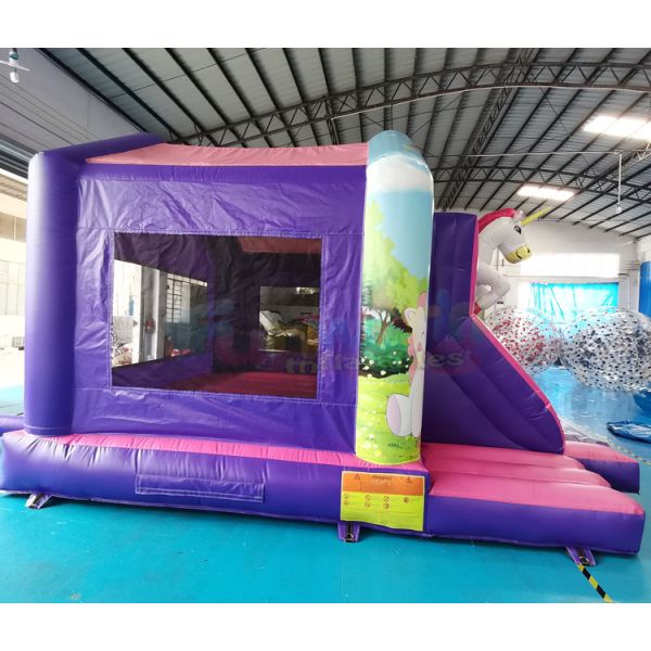 Carnival Unicorn Kids Castle Bounce House For Advertisement
