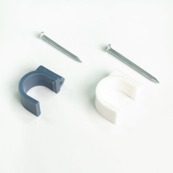 Hot Selling OEM ODM Electrical Wire Cable Clips Round Circle Type Plastic Cable Clips