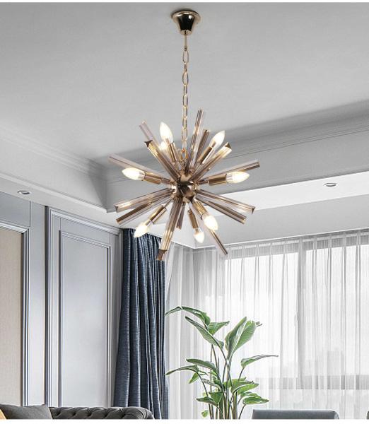 Modern Spuknit Chandelier Lighting Living Room Crystal Hanging Lights Decoration Light Fixture(WH-MI-459)
