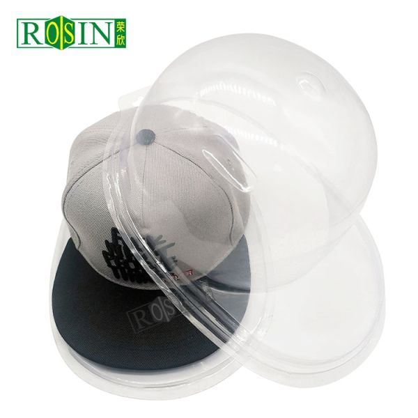 Transparent PVC Hat Display Holder Dustproof Baseball Cap Storage Packaging Blister
