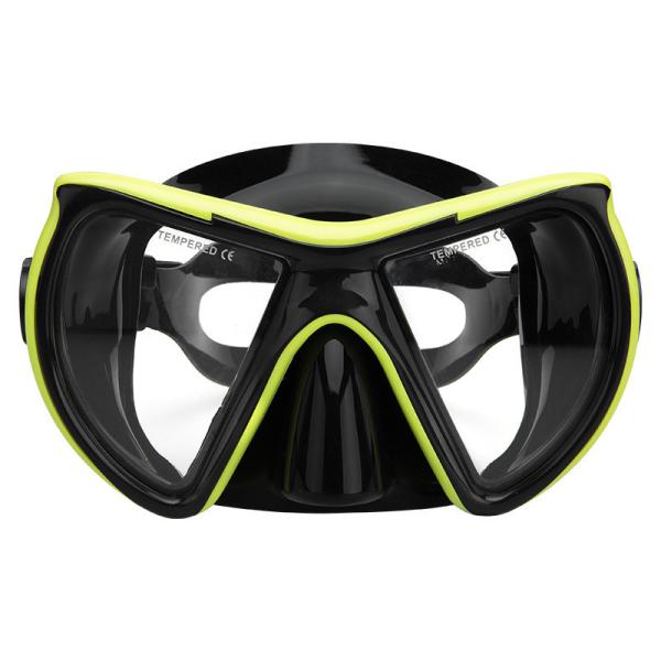 4mm Tempered Glass Dive Prescription Snorkel Mask Anti Fog Underwater