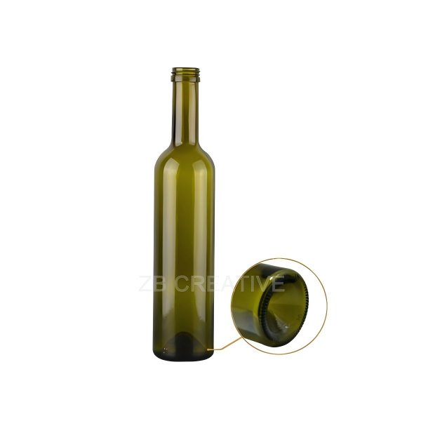 500ml Screw Top Bordeaux Bottles Bulk 360g Lightweight Half Size for RTD & Tasting (1404S-1)