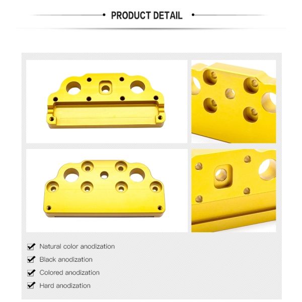 6082 / 5083 / 5052 Tolerance 0.02mm Anodized Aluminum Parts