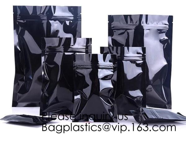 Top zip plastic bag food packaging/ 3 side seal zipper bag/ stand up pouch k bag for meat,pork,beef,sea food pack