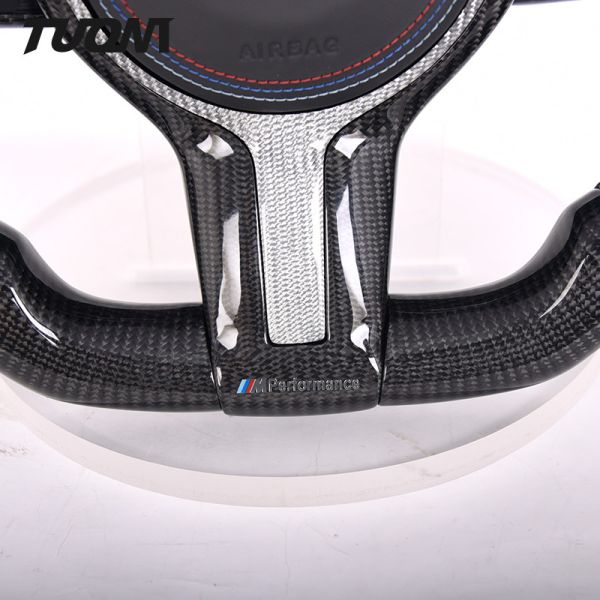 LED Bmw Carbon Fiber Steering Wheel M2 M3 M4 M5 M6 F10 F30 F32 F82 Flat Bottom