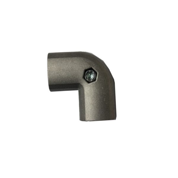 90 Degree Female Attended Aluminum Pipe Joint Die Casting Elbow Connector for Tubing Rack Systems