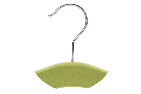 Betterall Non Slip Velvet Finished Green Colored Home Usage Wooden Kids Coat Hangers