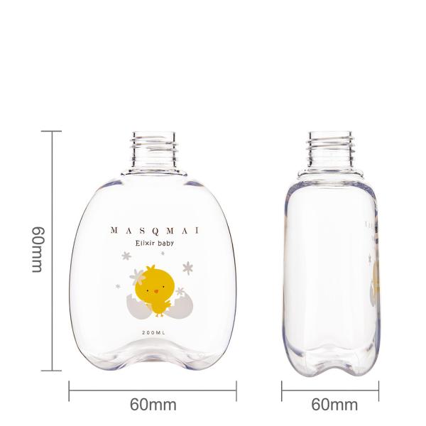 200 ml garrafas de sabão líquido transparente 6.6 oz para um visual profissional e de alta qualidade