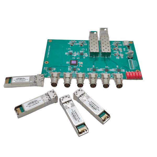 Hot-pluggable SFP+ 12G Video SDI Optical Cable Module With LC Fiber Connector