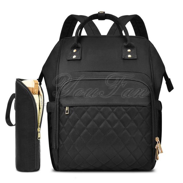 Waterproof Travel Bag Baby Backpack Large Diaper Bag Black