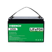 Bateria de armazenamento de energia Visench 12V 125Ah Rv Bateria de lítio ferro fosfato 12V Lifepo4 Bateria