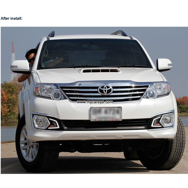 Toyota Vigo Hilux DRL LED Daytime Running Lights car exterior daylight