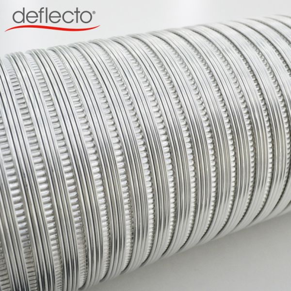 Kitchen Exhaust Air Duct , Semi Rigid Flexible Ducting With Galvanized Steel Collar