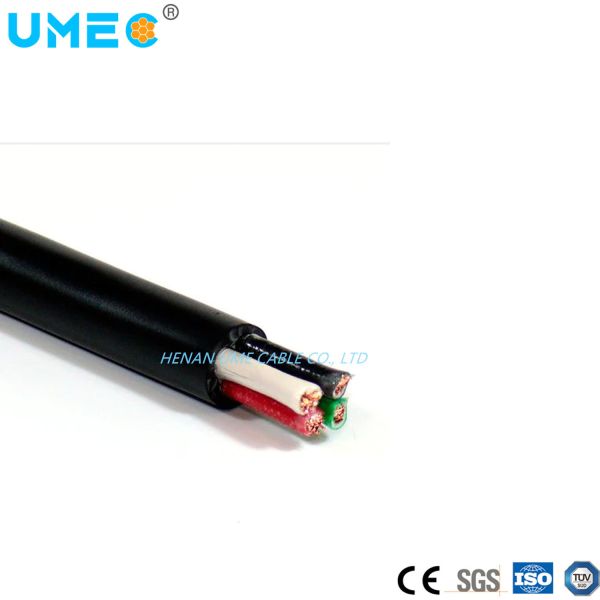 Hot Printing Nylon Cover PVC Insulated PVC Sheath Cable 2X20AWG 2X10AWG 2X8AWG Thhn Cable