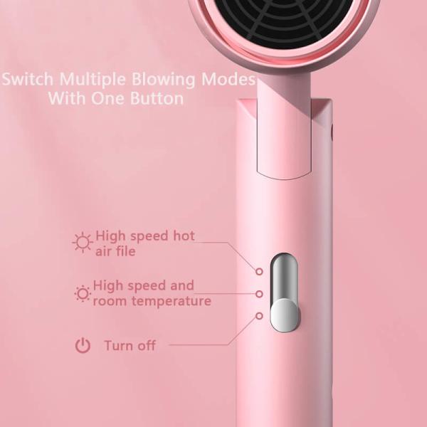 1200W Portable Ionic Electric Hair Dryer Lightweight Blow Foldable For Home & Travel