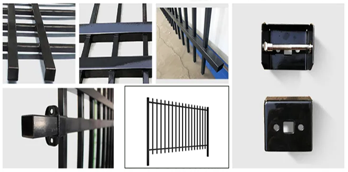 ISO 9001 Стальная ограждение изготовлено из дерева